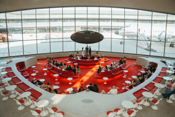 A Chic Wedding at a Retro New York City Airport