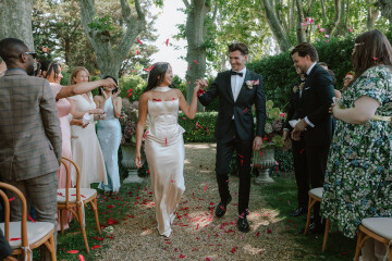 A Romantic Provençal Garden Wedding in France with Pastel Blooms & Antique Details