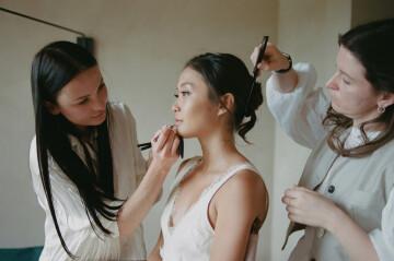 A Bold Destination Wedding in Umbria with Chartreuse Drapery & a Surprise Movie Moment