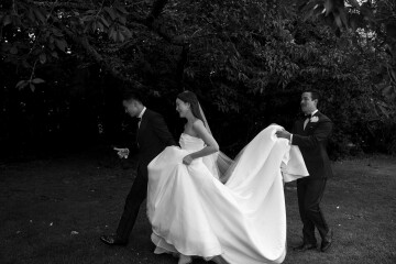 An Elegant Garden Wedding with a Traditional Korean Twist