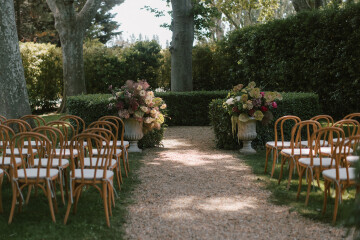 A Romantic Provençal Garden Wedding in France with Pastel Blooms & Antique Details