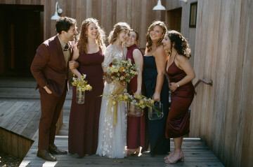 An Elegant Wildflower Wedding with Majestic Ocean Views