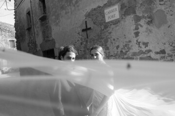 A Poetic Wedding in a Charming Barcelona Village