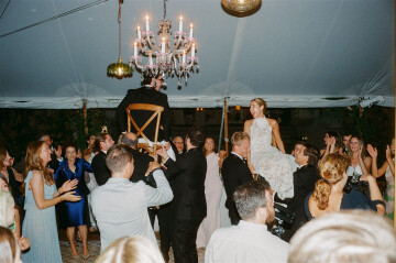 A Colorful & Relaxed Vintage Celebration in The Berkshires