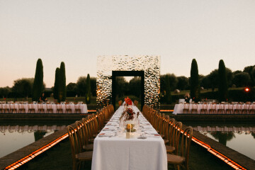 A Bold Cherry Red Wedding Amongst a Spanish Garden Villa