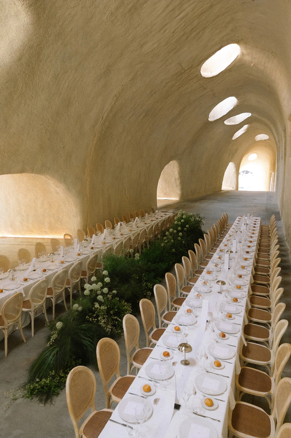 Modern Design Meets Mediterranean Ease at This Rock-Carved Vineyard Wedding in Mallorca