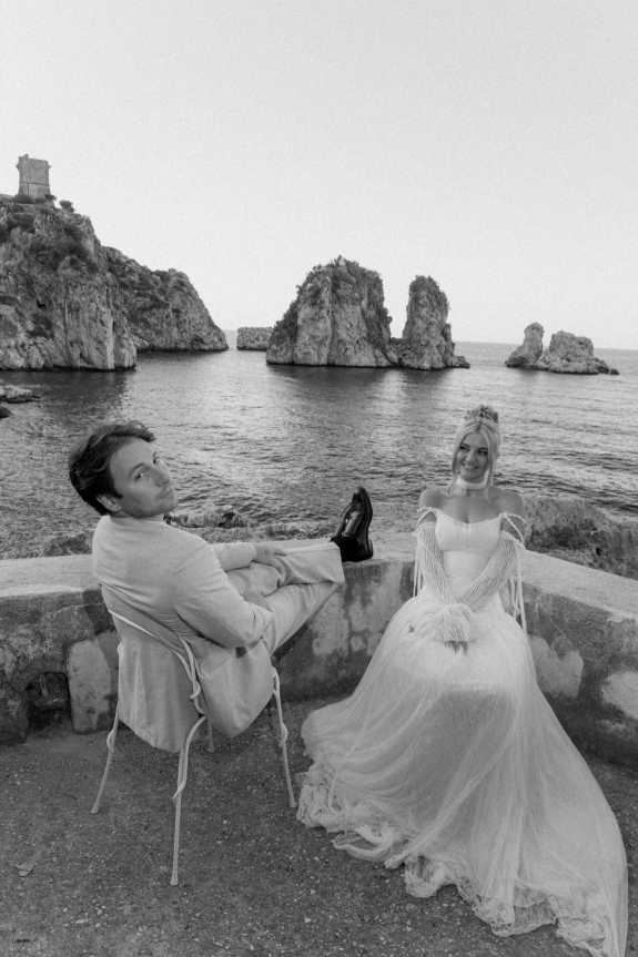 A Cinematic Italian Wedding on Film at Tonnara di Scopello