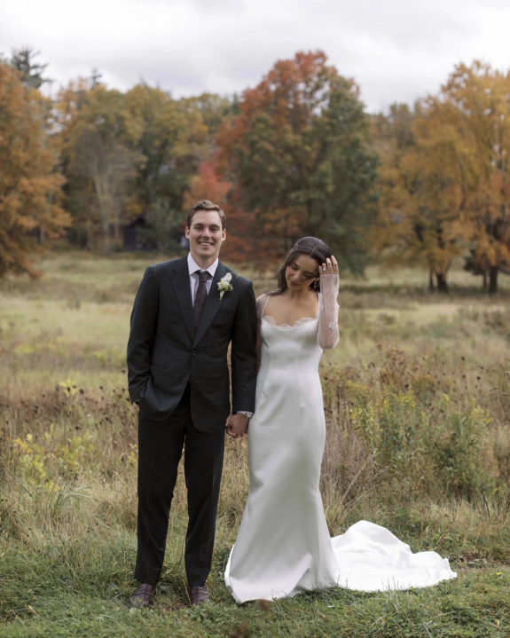 Fall Wedding Ceremony Inspiration | Mackenzie & Jonathan Outdoor Wedding in Inness in Accord, New York