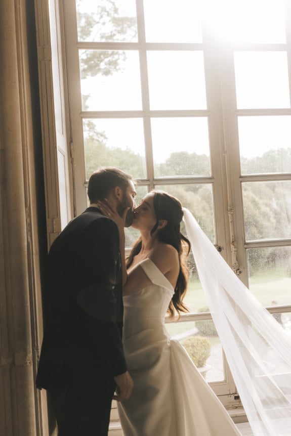 An Intimate Parisian Wedding Amidst an Elegant Château Garden