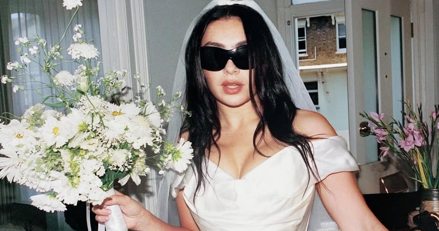 charli xcx wedding dress Charli xcx and George Daniel celebrate second wedding in Italy   @backgrid_usa