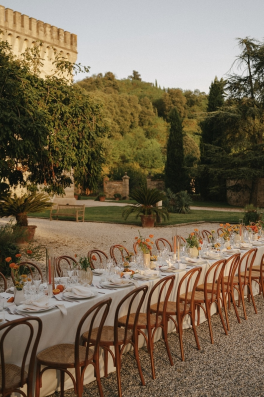 A Golden Wedding at a Storybook Castle Just Outside Venice, Italy