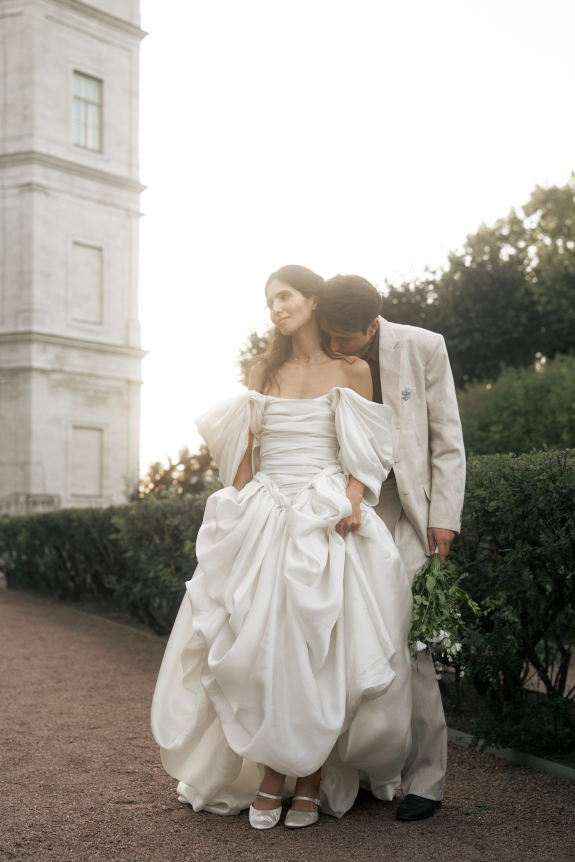 A Pride & Prejudice Inspired Wedding Set in a Romantic 18th-Century Palace Garden