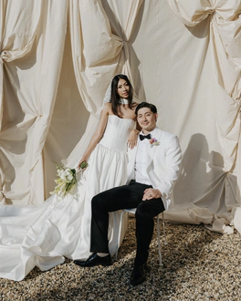 A Slim Aarons Inspired Wedding with Tropical Touches in the Byron Bay Hinterland