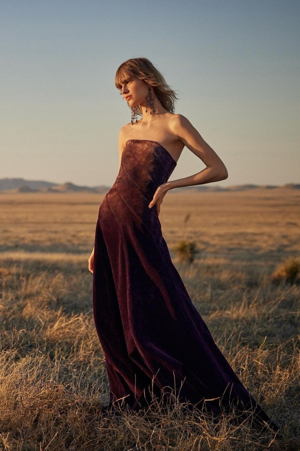 puff sleeve wrap dress Loveberry Puff Sleeve A-Line Maxi Dress Pumpkin
