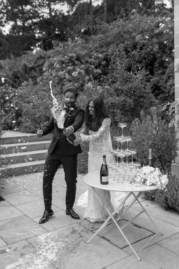 Real Wedding in Walled Garden in England