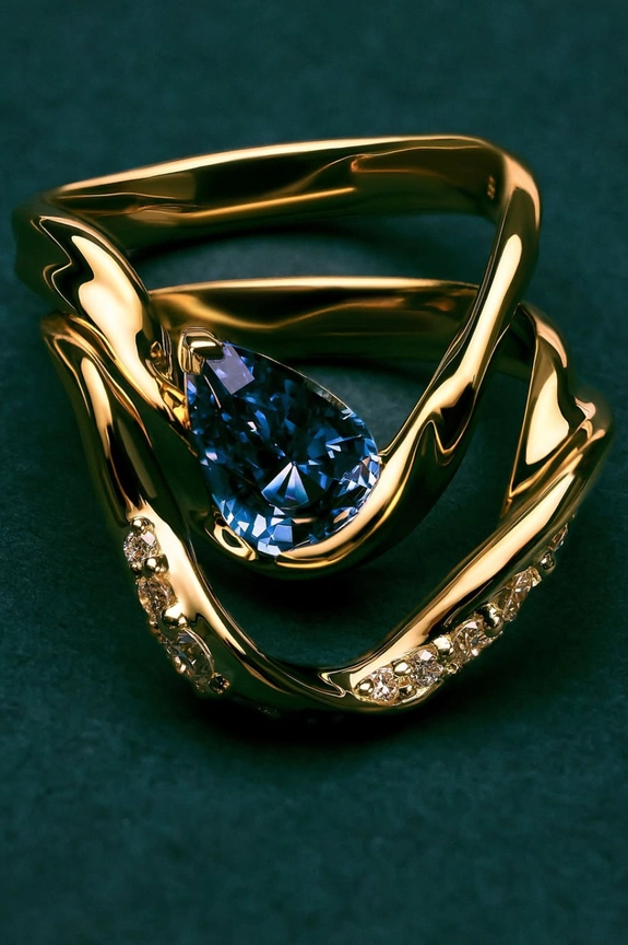 30 Pear Diamond Rings We're Crushing On Right Now