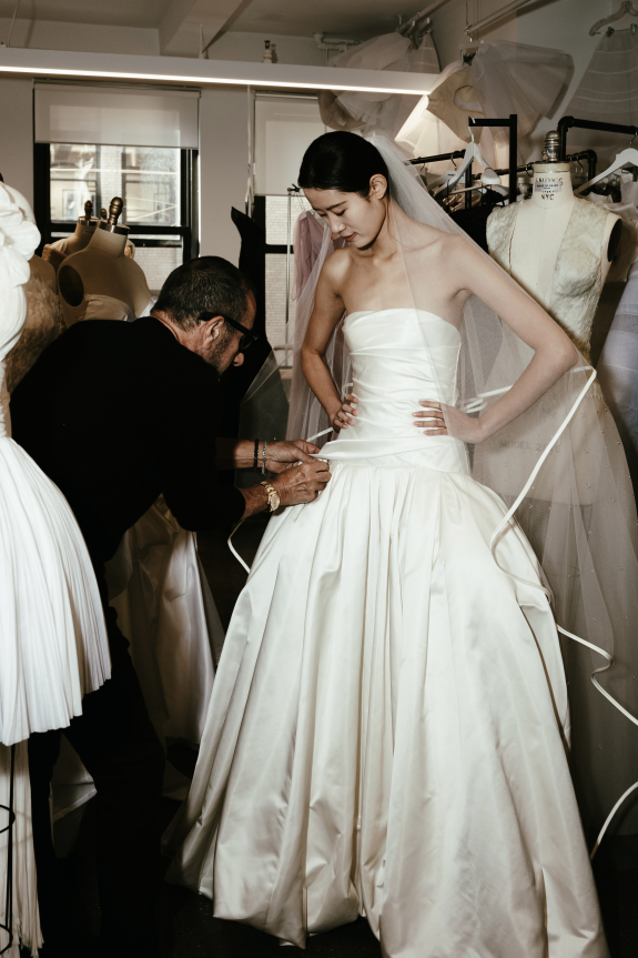 In the Atelier with House of Gilles for New York Bridal Fashion Week Fall 2026