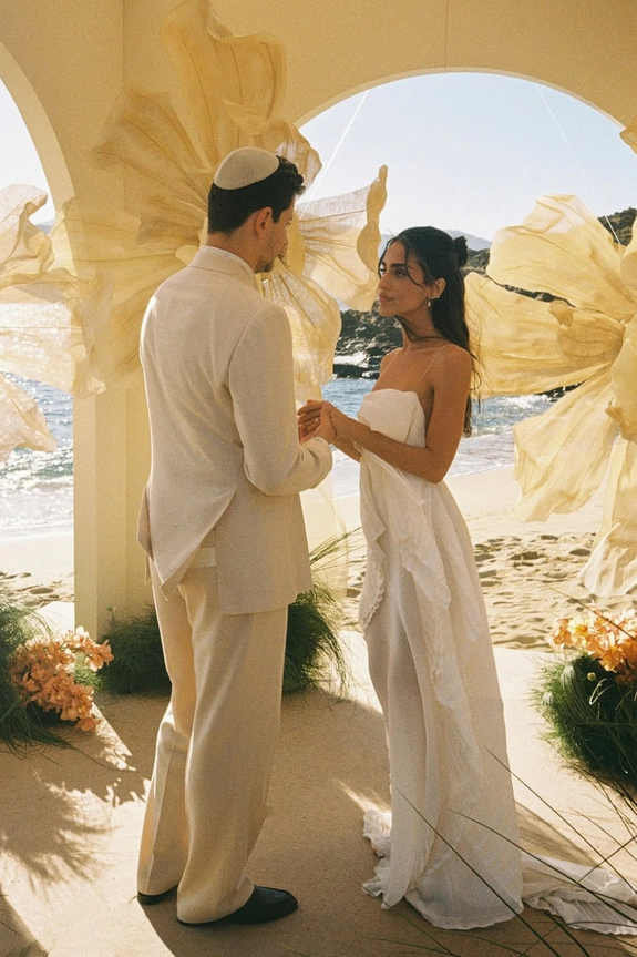 Jewelry Designer Noy Tawil's Mykonos Wedding Weekend Blending Bohemian Luxury & Mediterranean Chic