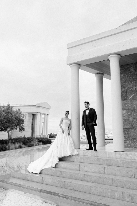 An Unforgettable Seaside Greek Wedding Weekend at Amanzoe Overlooking the Aegean