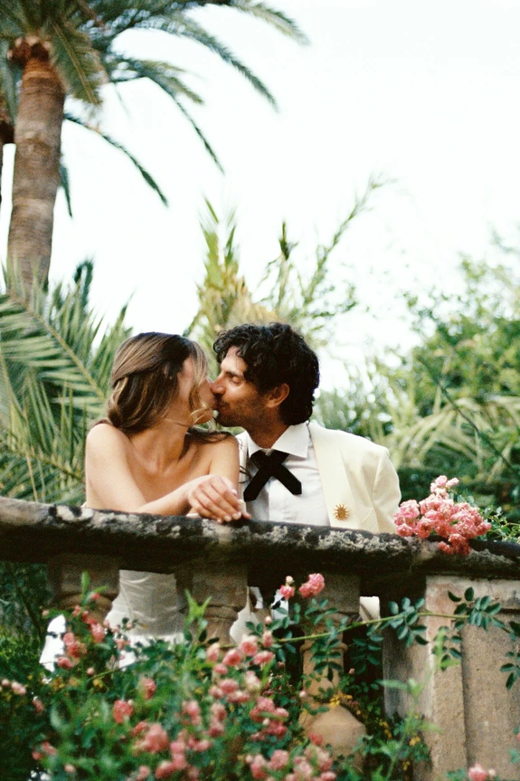 An Effortlessly Chic Garden Wedding in Mallorca with Vintage Details & Mountain Views