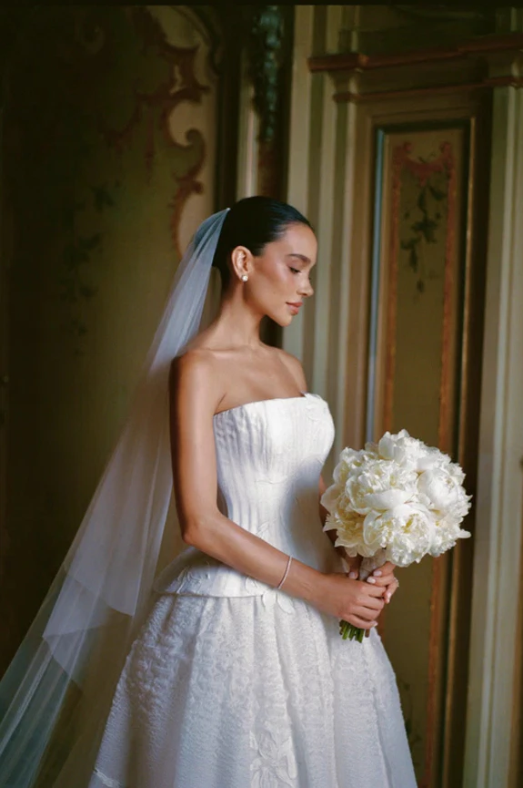 Brittany Netta’s Cinematic Lake Como Wedding Featuring a Bespoke Danielle Frankel Gown