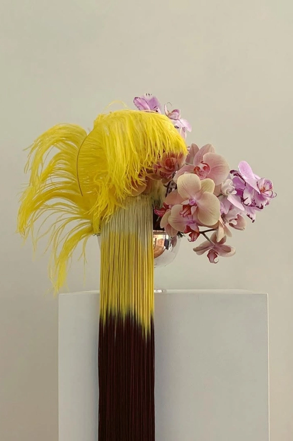 Trend: Feather Floral Arrangements