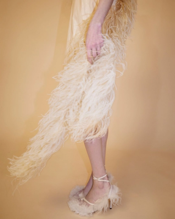 Fluffy Shoes for a Winter Wedding