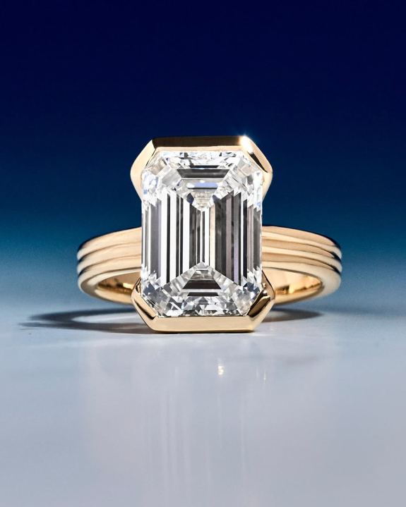 30 Emerald Cut Engagement Rings & Wedding Bands We're Loving