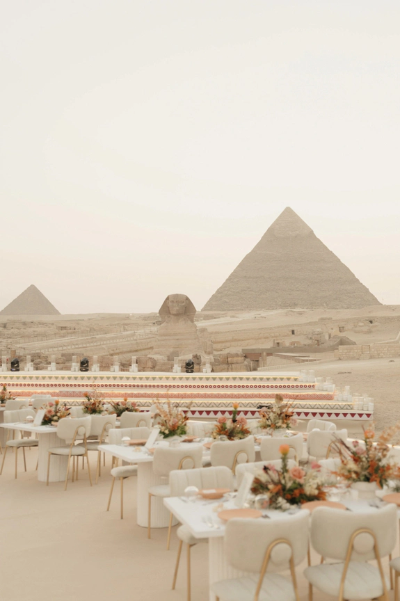 A Refined Multi-Day Wedding with an Iconic Reception at the Pyramids of Giza