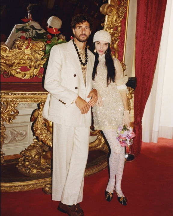 Supermodel Mariacarla Boscono & Olympian Claudio Stecchi Marry (Again!) in Florence