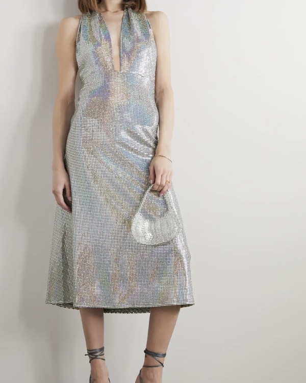 Silver Wedding Dresses | Silver Shimmer Bridal Gown | Sparkly Gray Wedding Dress