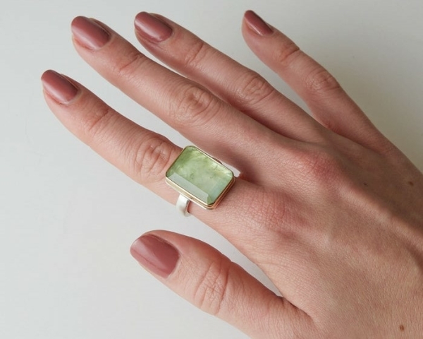 Green Diamond Engagement Ring | Wedding Ring With Green Stone