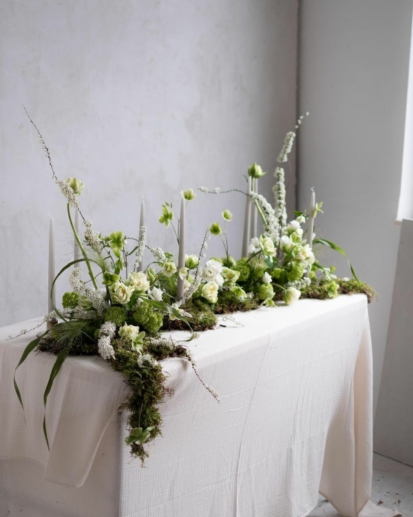 Green Wedding Decor Ideas | Green Centerpieces Wedding Inspiration