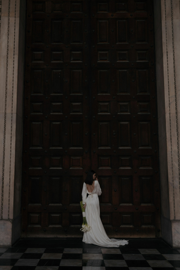 A Symphony of Silk, Light and Flowers at a Wedding Photo Shoot