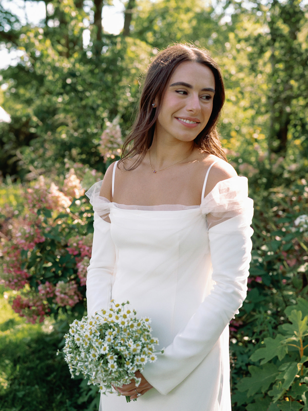 Beautiful Backyard Wedding in Massachusetts | End-of-Summer Wedding Under the Tent