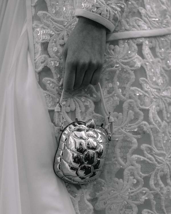 Backstage at Giambattista Valli's Debut Bridal Runway