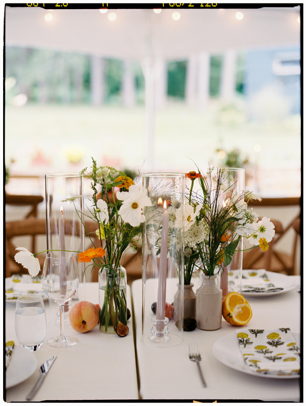 Beautiful Backyard Wedding in Massachusetts | End-of-Summer Wedding Under the Tent