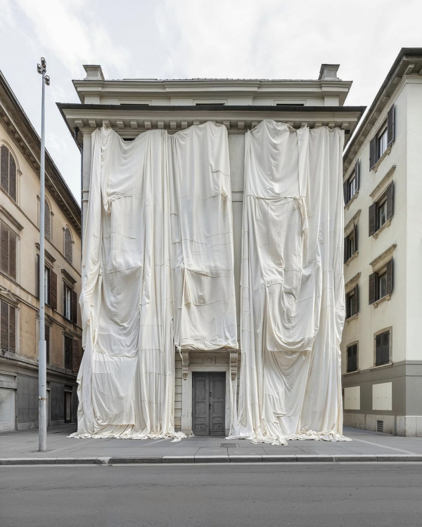 Draped Fabric Wedding Decor | Trendy Fabric and Tulle Wedding Decorations