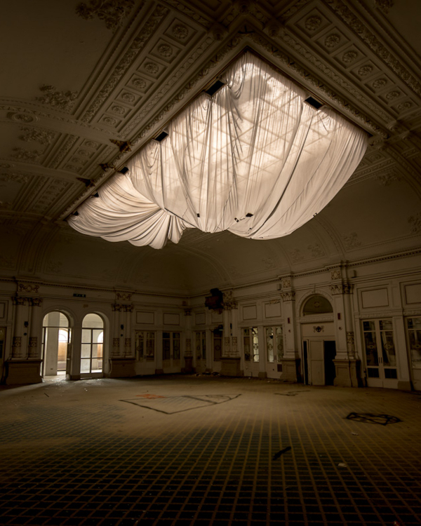 Draped Fabric Wedding Decor | Trendy Fabric and Tulle Wedding Decorations