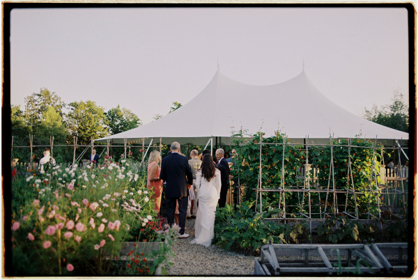Beautiful Backyard Wedding in Massachusetts | End-of-Summer Wedding Under the Tent