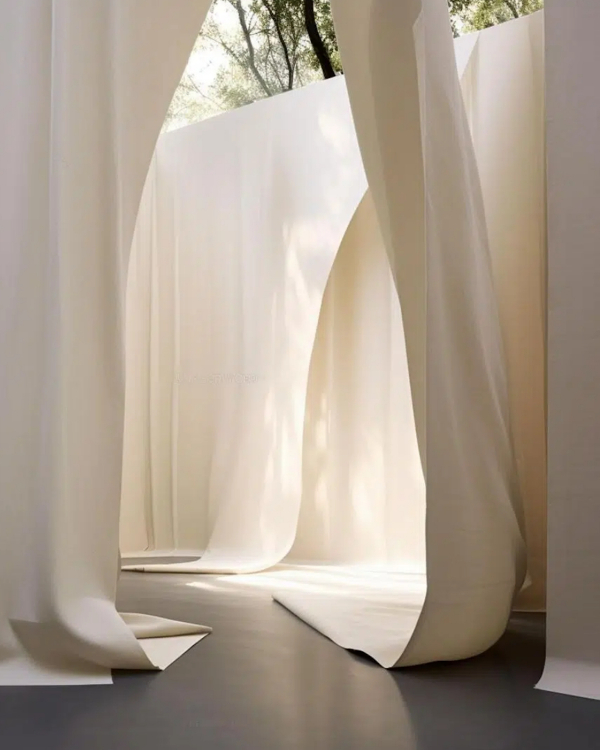 Draped Fabric Wedding Decor | Trendy Fabric and Tulle Wedding Decorations