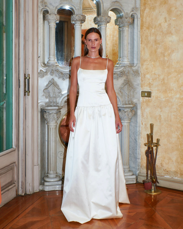 26 Modern Drop-Waist Bridal Dresses