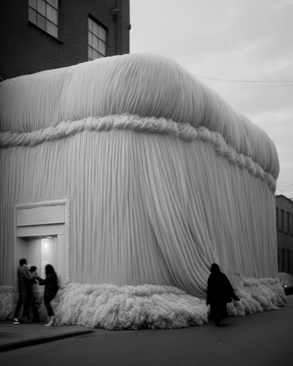 Draped Fabric Wedding Decor | Trendy Fabric and Tulle Wedding Decorations