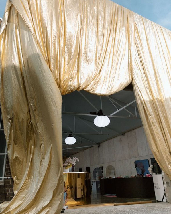 Draped Fabric Wedding Decor | Trendy Fabric and Tulle Wedding Decorations