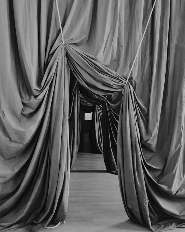 Draped Fabric Wedding Decor | Trendy Fabric and Tulle Wedding Decorations