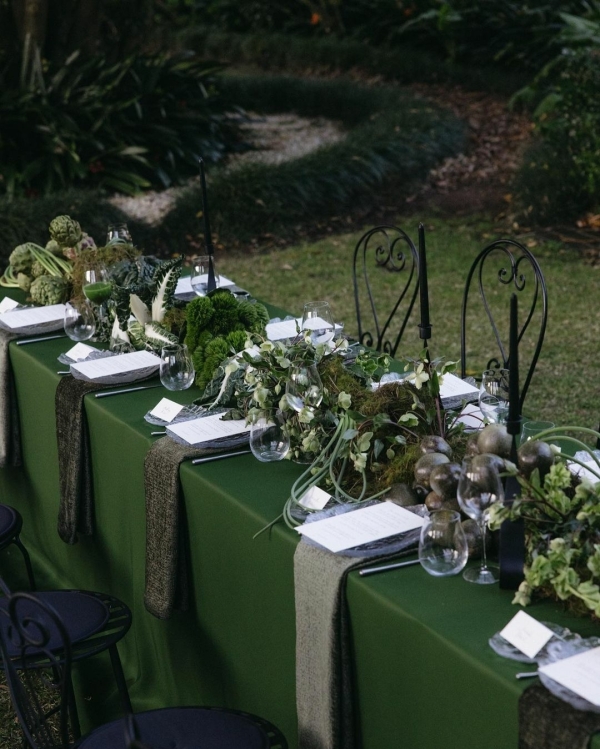 Green Wedding Decor Ideas | Green Centerpieces Wedding Inspiration
