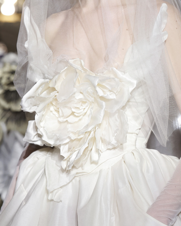 Backstage at Vivienne Westwood's Debut Bridal Runway