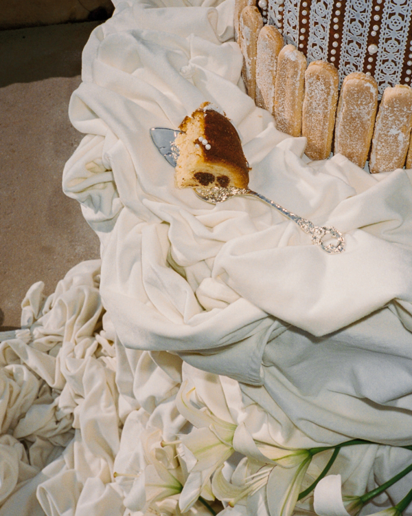 Floral Poise and Draped Drama