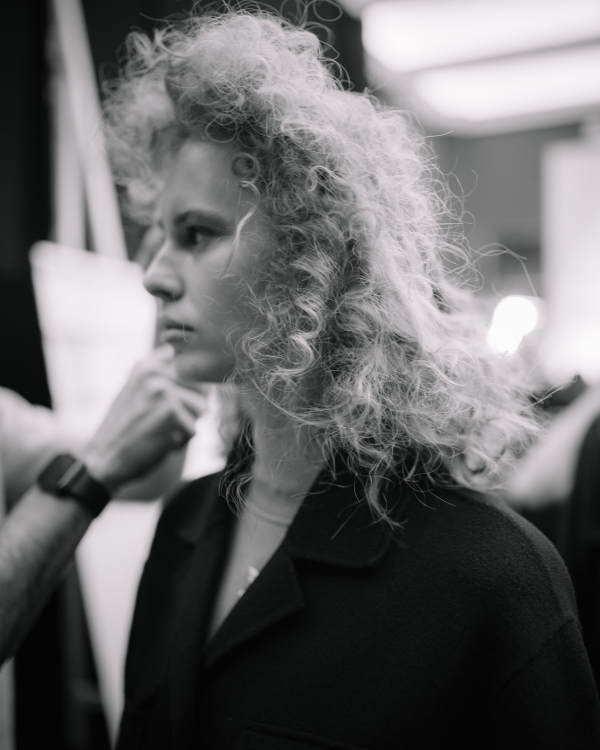 Backstage at Vivienne Westwood's Debut Bridal Runway