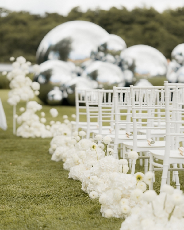 An Elegant Danish Castle Wedding with Modern Art Installations
